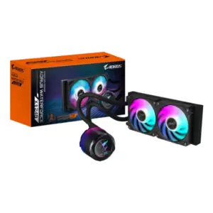 Vodno hlajenje Gigabyte AORUS WATERFORCE X II - 240mm RGB črna (GP-AORUS WATERFORCE X II 240) 