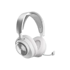 Slušalke brezžične SteelSeries naglavne z mikrofonom BT USB Arctis Nova Pro bele ANC (61524)