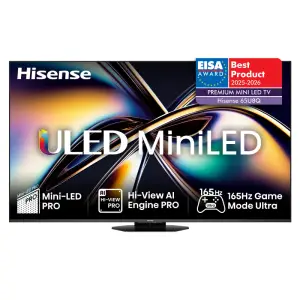 TV sprejemnik Hisense 65,0" 165,1 cm 65U8Q 3840x2160 LED SMART Vidaa 4xHDMI 2xUSB BT WiFi RJ45  HDR10+