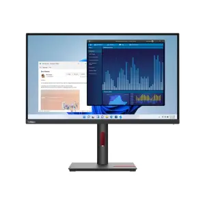 Monitor Lenovo 68,6 cm (27,0") T27p-30 3840x2160 IPS 4ms HDMI DisplayPort USB-C 4xUSB3.2 Pivot Zvočniki  sRGB99% RJ45 ThinkVision