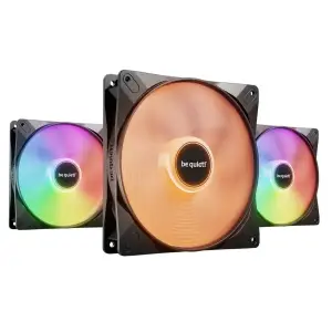 Ventilator be quiet! Light Wings LX 140mm črna RGB (3 pack)