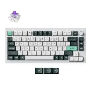 Mehanska Tipkovnica brezžična Keychron Q1 HE QMK UK | bela RGB (Nebula magnetic switch) (Q1H-P1-UK)