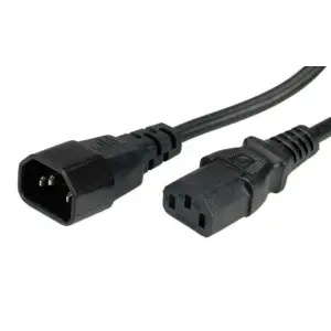 KABEL NAPAJALNI 220V podaljšek C13 - C14 1,80m EURO LogiLink (CP091)