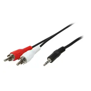 Kabel Audio 3,5mm M => 2 x Cinch M - 5,0m LogiLink (CA1043)