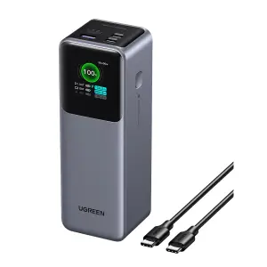 Prenosna baterija Ugreen 25000mAh 200W s pametnim digitalnim zaslonom