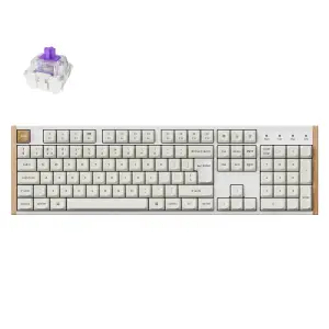 Mehanska Tipkovnica brezžična Keychron K10 HE Special Edition UK | bela RGB (Nebula magnetic switch) (K10H-Q1-UK)