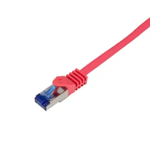 KABEL PATCH SFTP Cat.6A   0,25m  RJ45 10Gbit LSHF LogiLink CCA - rdeč (C6A014S)