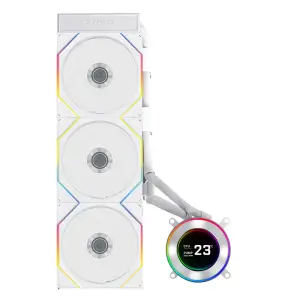 Vodno hlajenje Lian-Li HYDROSHIFT II LCD-C 360TL - 360mm RGB bela (GHS2LCD36TW) 