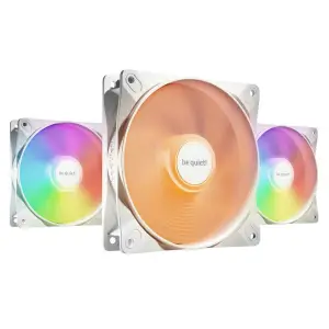 Ventilator be quiet! Light Wings LX 120mm bela RGB (3 pack)