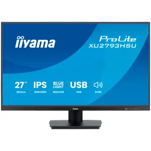 Monitor Iiyama 68,6 cm (27,0") XU2793HSU-B7 1920x1080 100Hz IPS 1ms HDMI DisplayPort 2xUSB2.0 Zvočniki  3H sRGB96% ProLite