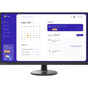 Monitor Lenovo 80 cm (31,5") D32u-40 3840x2160 VA 4ms 2xHDMI DisplayPort  NTSC72% FreeSync črna- odprta embalaža