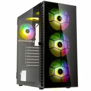 Ohišje Kolink OBSERVATORY HF GLASS MidiATX - črna ARGB