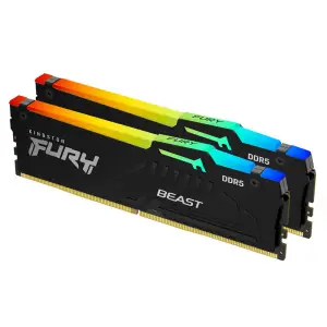 DDR5 32GB 6000MHz CL36 KIT (2x16GB) Kingston RGB Fury Beast 1,35V črna (KF560C36BBE2AK2-32)