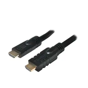 Kabel HDMI(m)=>HDMI(m) v1.4 10,00m kabel z ojačevalcem pozlačeni kontakti LogiLink (CHA0010)