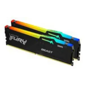 DDR5 64GB 5600MHz CL40 KIT (2x32GB) Kingston RGB Fury Beast XMP3.0 1,25V Fury črna (KF556C40BBAK2-64)